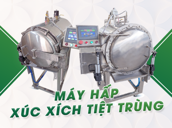 Máy hấp xúc xích tiệt trùng